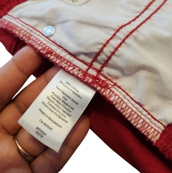 Talbots Red Corduroy Women' s Pants Size  10 - Picture 9 of 14